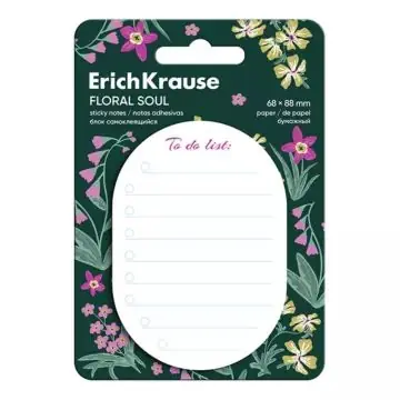Ne maradj le Virágmintás To do list öntapadós jegyzettömb - 68 x 88 mm, 60 lapos