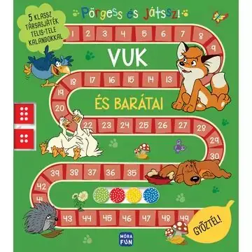 Vuk Pörgőkockás társasjáték könyv Kedvezmény