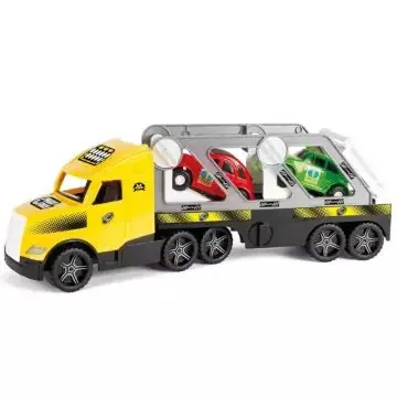 Wader Magic Truck Action retro autószállító kamion kisautókkal - 79 cm Vedd meg online