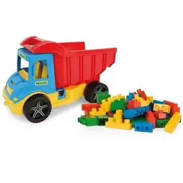 Legkelendőbb Wader Multi Truck dömper építőkockákkal, 38 cm - 17 db-os