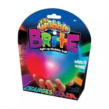Wubble Glowzilla Csodálatos bubi labda, leddel világító - 30 cm, színváltós Utolsó esély