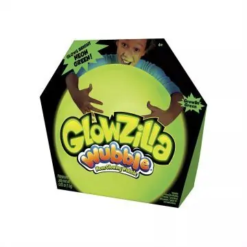Wubble Glowzilla Csodálatos bubi labda, leddel világító - 75 cm, neon zöld Prémium