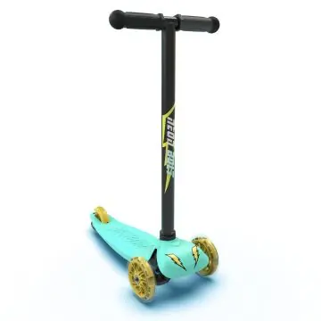 Biztonságos fizetés Yvolution Neon Bolt háromkerekű roller világító kerékkel - Zöld