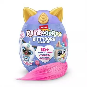 Árengedmény Zuru Rainbocorns Kittycorn Meglepetés plüssfigura, 9. széria - 19 cm