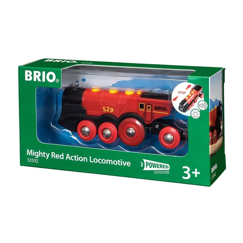 Végkiárusítás Brio 33592 Piros Action Lokomotív