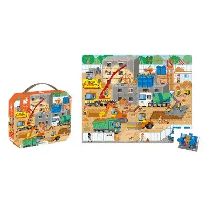 Janod 02604 36 darabos puzzle Az építkezés Utolsó esély