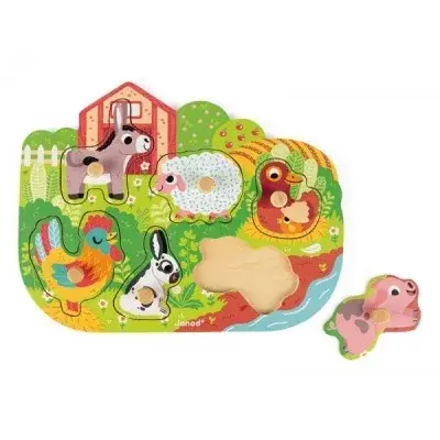 Janod 07096 Puzzle - farmállatok Bestseller