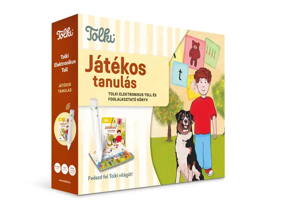Bestseller Tolki Interaktív foglalkoztató könyv tollal készletben - Játékos tanulás