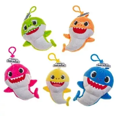 Végkiárusítás Baby Shark plüss pénztárca (5 féle)