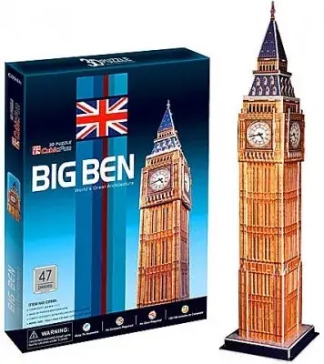 Cubic Fun 3D puzzle közepes Big Ben 47 db-os Korlátozott ajánlat