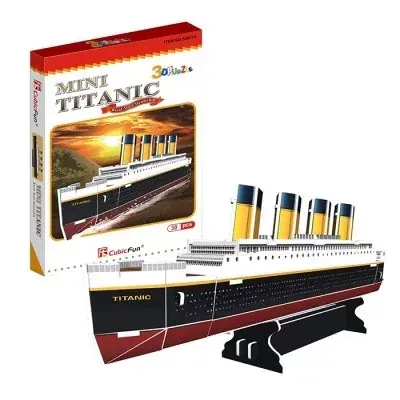 Akciós ár Cubic Fun 3D puzzle mini Titanic 30 db-os