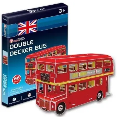 Népszerű Cubic Fun 3D puzzle mini Double Decker busz 66 db-os