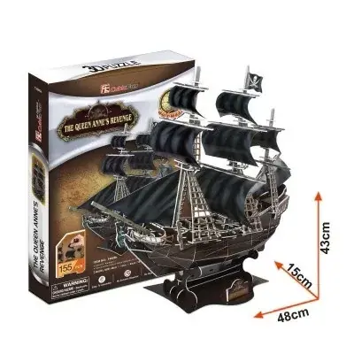 Legnépszerűbb Cubic Fun 3D puzzle nagy Queen Anne‘s Revenge 155 db-os