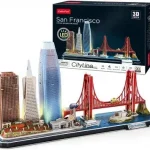 Kedvezményes ár Cubic Fun 3D puzzle City Line LED-es San Francisco