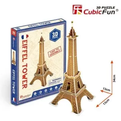 Olcsóbb Cubic Fun 3D puzzle mini méret Eiffel Tower