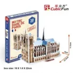 Cubic Fun 3D puzzle mini méret Notre Dame Prémium
