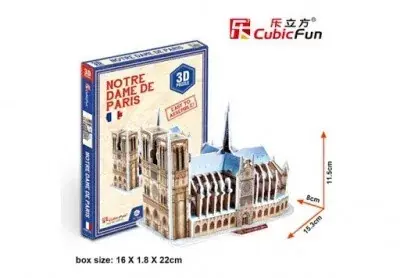 Cubic Fun 3D puzzle mini méret Notre Dame Prémium