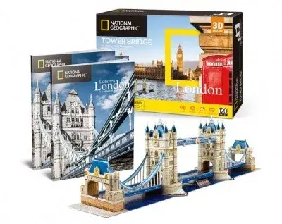 Cubic Fun 3D puzzle Tower Bridge Nat. Geo. Fotóalbummal (120 db-os) Akció