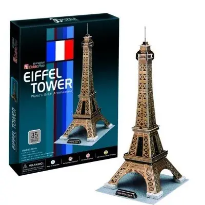 Legkelendőbb Cubic Fun 3D puzzle Eiffel torony arany 39 db-os