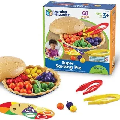 Expressz kézbesítés Super Sorting Pie, pite szortírozó finommotorika fejlesztő csipesszel Learning Resources