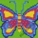Szuper akció Pixelhobby 801009 Kék-zöld pillangó (12,7x10,1cm)