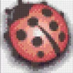 Biztonságos fizetés Pixelhobby 801033 Katica kreatív szett 10,x12,7cm 1 alaplapos