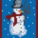 Expressz kézbesítés Hóember 2 (10,1x12,7cm) Pixelhobby