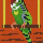 Alacsony ár Pixelhobby 801102 Papagáj szett 10,1x12,7cm