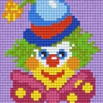 Korlátozott ajánlat Pixelhobby 801185 Bohóc kreatív szett 10,x12,7cm 1 alaplapos