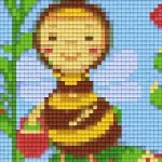 Azonnali szállítás Pixelhobby 801199 Méhecske kreatív szett 10,x12,7cm 1 alaplapos