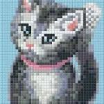 Vedd meg most Pixelhobby 801233 Cica kreatív szett 10,x12,7cm 1 alaplapos
