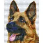 Kedvezményes ár Pixelhobby 801313 Németjuhász szett 12,7x10,1cm