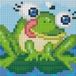 Árcsökkenés Pixelhobby 801408 Béka kreatív szett 10,x12,7cm 1 alaplapos
