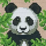 Expressz szállítás Pixelhobby 801432 Panda szett (10,1x12,7cm)