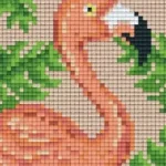 Akciós ár Pixelhobby 801435 Flamingó szett (10,1x12,7cm)