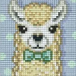 Pixelhobby 801441 LÁma fehér szett (10,1x12,7cm) Bestseller