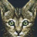 Pixelhobby 801456 Macska kreatív szett 10,x12,7cm 1 alaplapos Ajánlat