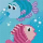 Nézd meg most Pixelhobby 802049 Halacskák szett 2 alaplapos (10,2x25,4cm)