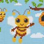 Pixelhobby 802063 Méhecske szett (12,7x20,3cm) Kedvezményes ár