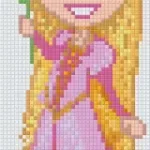 Bestseller Pixelhobby 802073 Rapunzel szett 2 alaplapos (10,2x25,4cm)