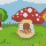 Szuper akció Pixelhobby 802078 Varázserdő szett 2 alaplapos (25,4x10,2cm)
