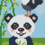 Pixelhobby 802083 Panda szett (12,7x20,3cm) Szuper ajánlat