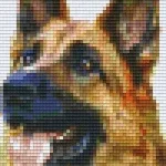 Korlátozott ajánlat Pixelhobby 802093 Németjuhász szett (12,7x20,3cm)