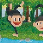 Pixelhobby 803018 Majmok szett 30,5x12,7cm Biztonságos fizetés