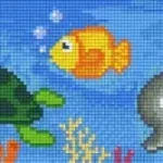Végkiárusítás Pixelhobby 803019 Tengeri élővilág szett 30,5x12,7cm