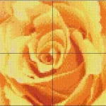 Pixelhobby 804013 Sárga rózsa (25,4x20,3cm) 4 alaplapos szett Biztonságos fizetés