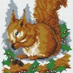 Nézd meg most Pixelhobby 804024 Mókus (25,4x20,3cm) 4 alaplapos szett