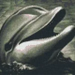 Pixelhobby 804268 Fekete fehér delfin (25,4x20,3cm) 4 alaplapos szett Kihagyhatatlan ajánlat