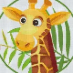 Pixelhobby 804370 Zsiráf (20,3x25,4cm) 4 alaplapos szett Ne maradj le