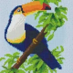 Pixelhobby 804381 Tukán (20,3x25,4cm) 4 alaplapos szett Szuper ajánlat